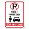Signmission Valet Parking Tow Away Zone W/ Car Graphic Alum Rust Proof Parking Sign, 18" x 24", A-1824-22761 A-1824-22761 - alternate 1